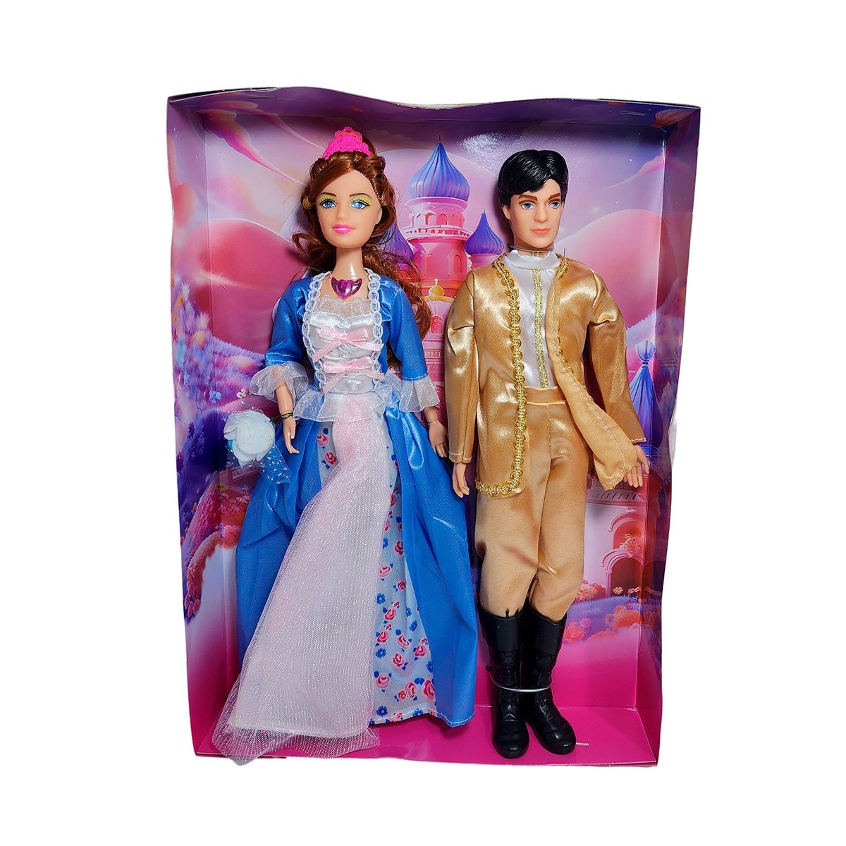 GENERICO - Muñeca Princesa Muñeco Principe Vestido Elegante Juguete