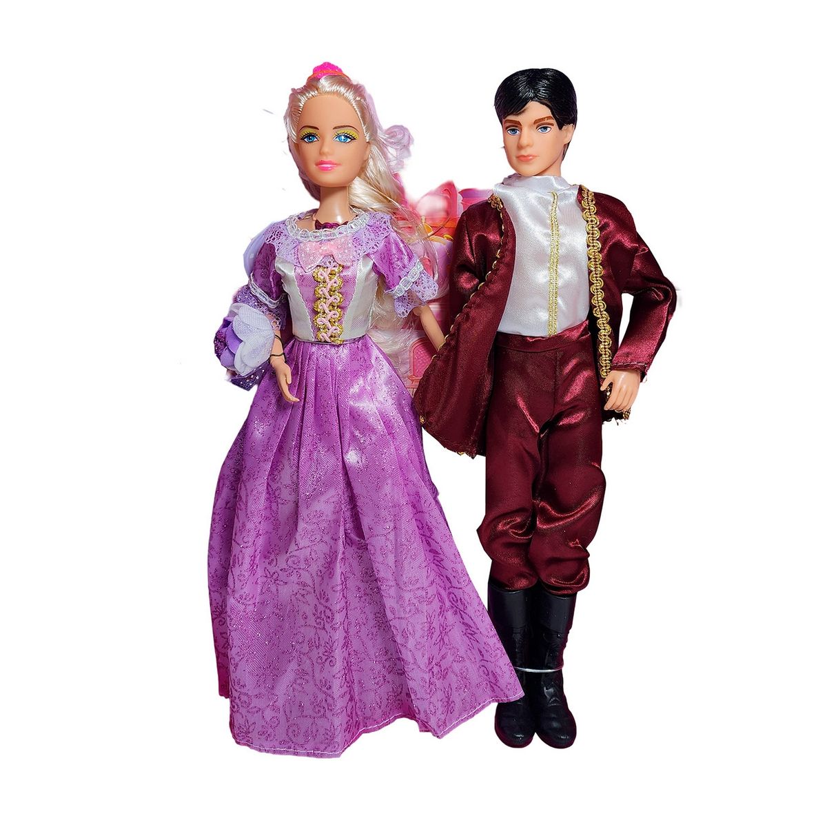 GENERICO - Muñeca Princesa Muñeco Principe Vestido Elegante Juguete