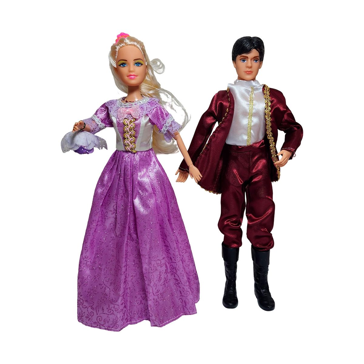 GENERICO - Muñeca Princesa Muñeco Principe Vestido Elegante Juguete