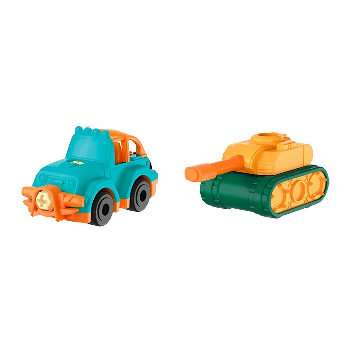 GENERICO - Carro Camion Tanque Avion Armable Juguete X 4 Unidades