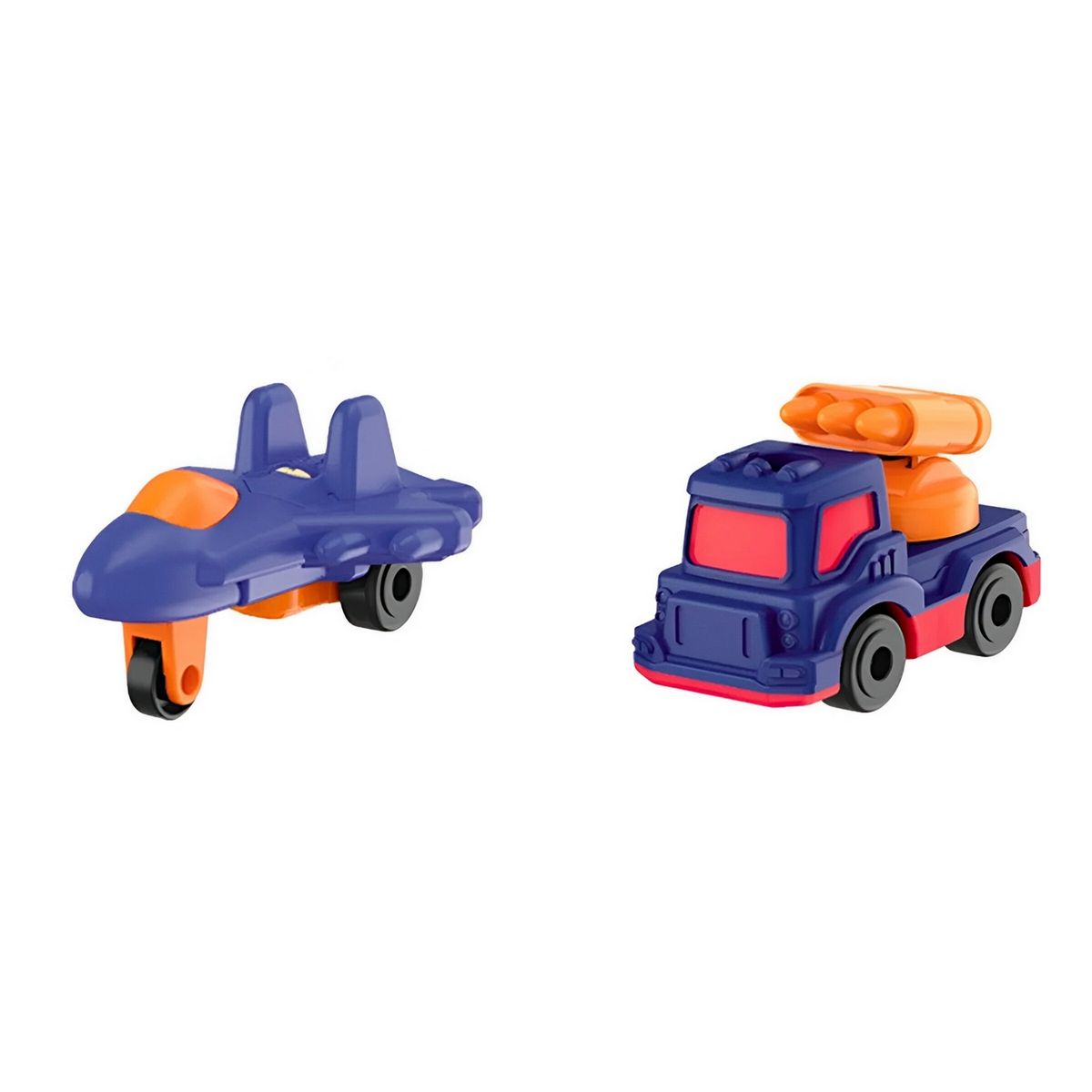 GENERICO - Carro Camion Tanque Avion Armable Juguete X 4 Unidades