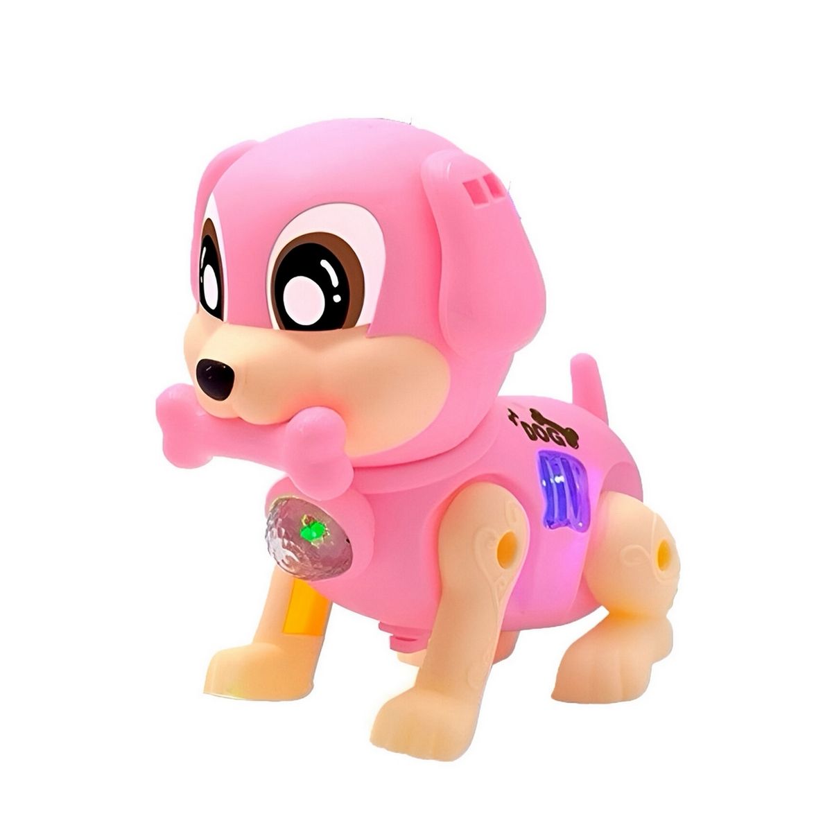 GENERICO - Perro Robot Luces Sonido Movimiento Juguete + Baterias