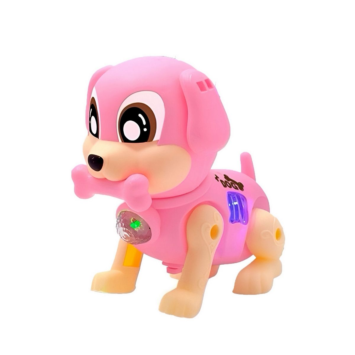 GENERICO - Perro Robot Luces Sonido Movimiento Juguete + Baterias