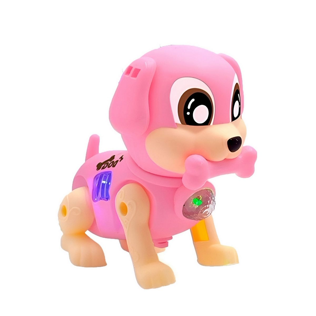 GENERICO - Perro Robot Luces Sonido Movimiento Juguete + Baterias