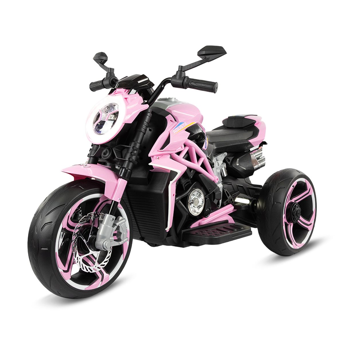 PRINSEL - Moto Eléctrica Niña 12v Pantera Rosa Prinsel Llanta En Goma