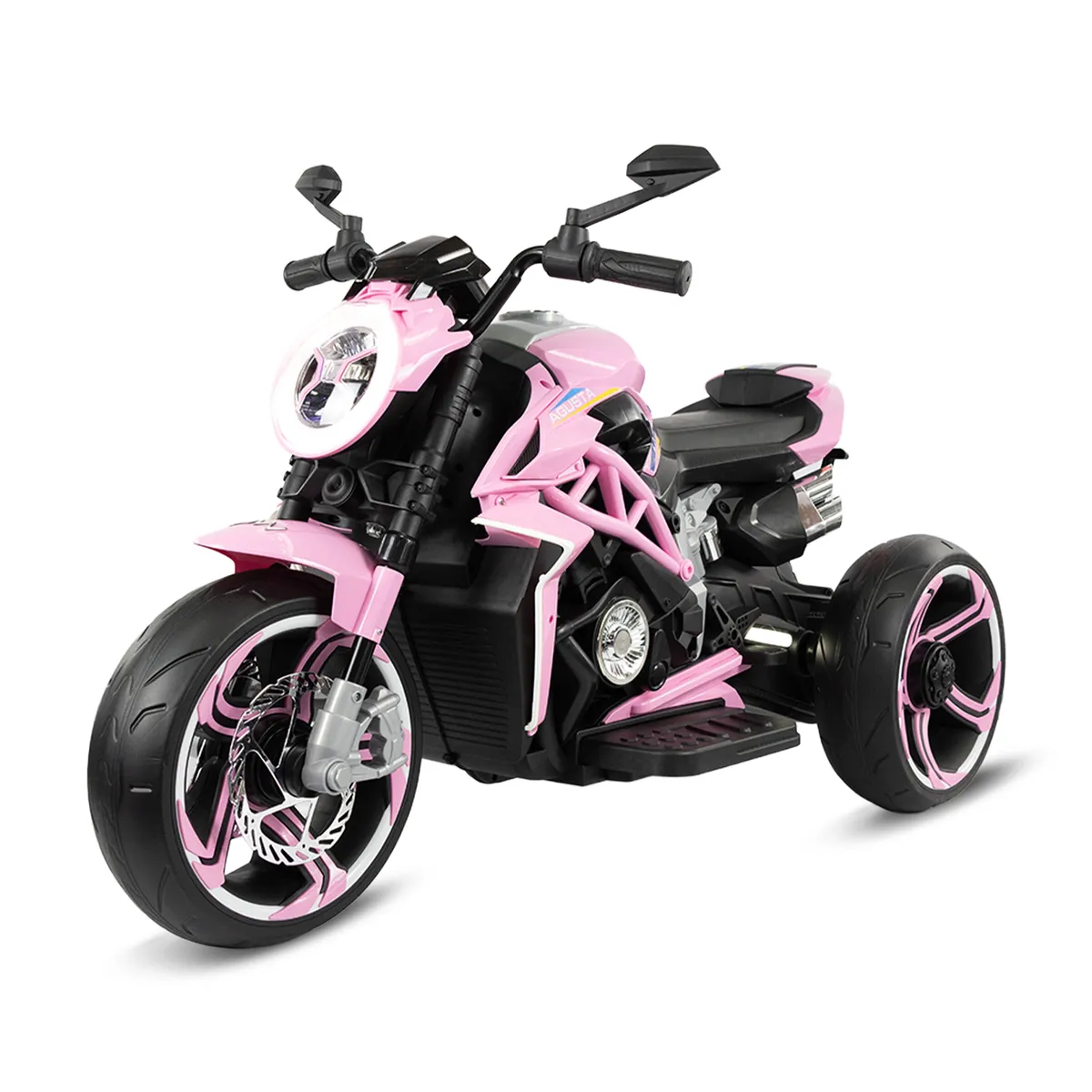 PRINSEL - Moto Eléctrica Niña 12v Pantera Rosa Prinsel Llanta En Goma