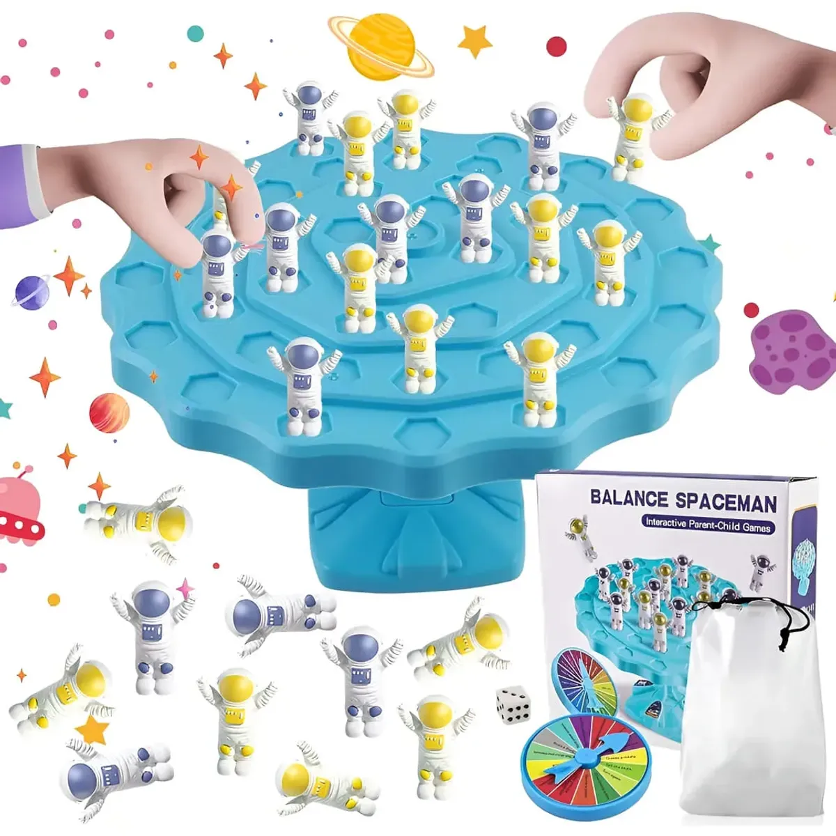 SHUNGA - Juego de Mesa Infantil y Familiar con Astronautas