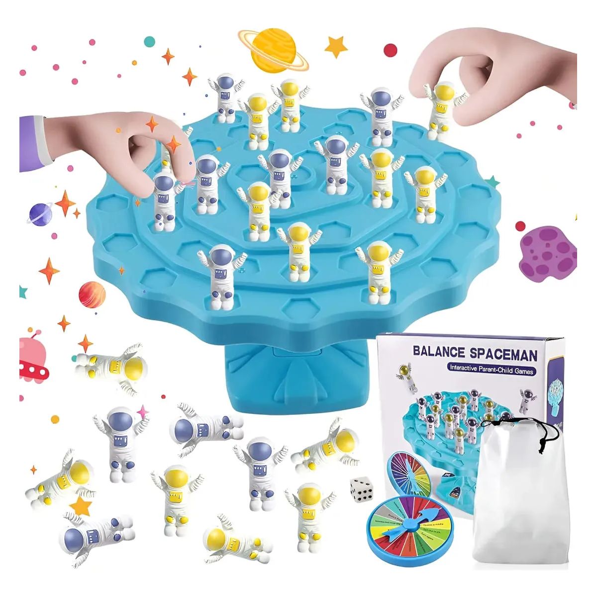 SHUNGA - Juego de Mesa Infantil y Familiar con Astronautas