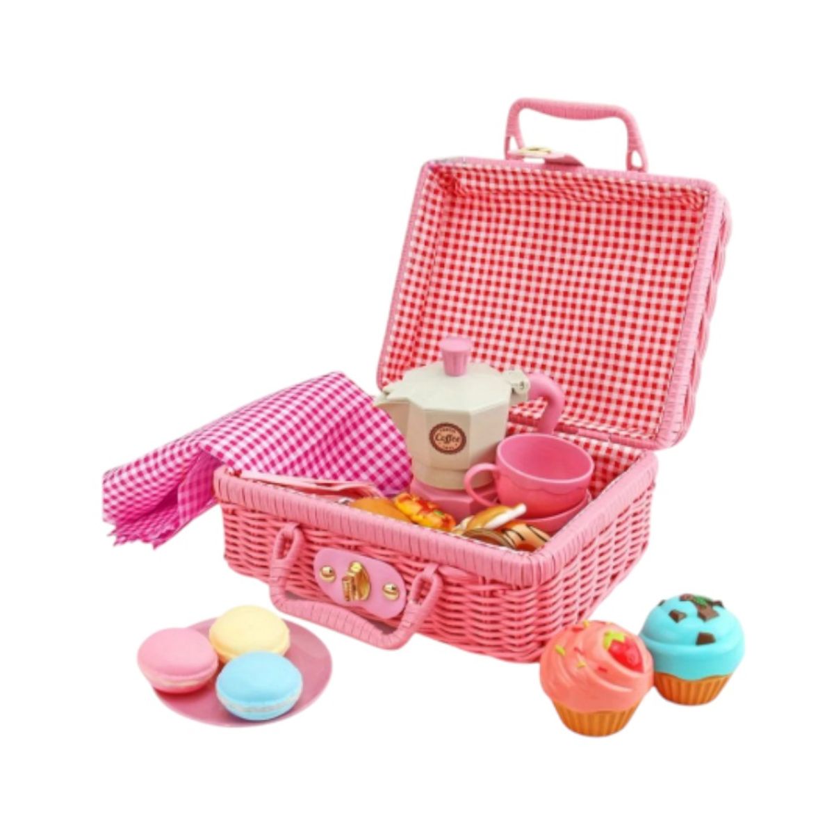 GENERICO - Juguete para niños canasta de picnic comida set de te