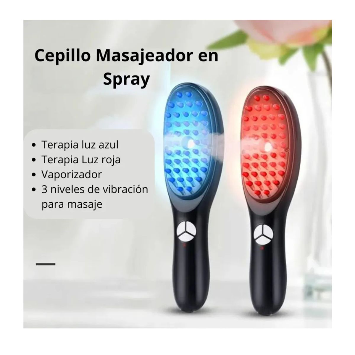 GENERICO - CEPILLO MASAJEADOR CAPILAR CRECIMIENTO CABELLO