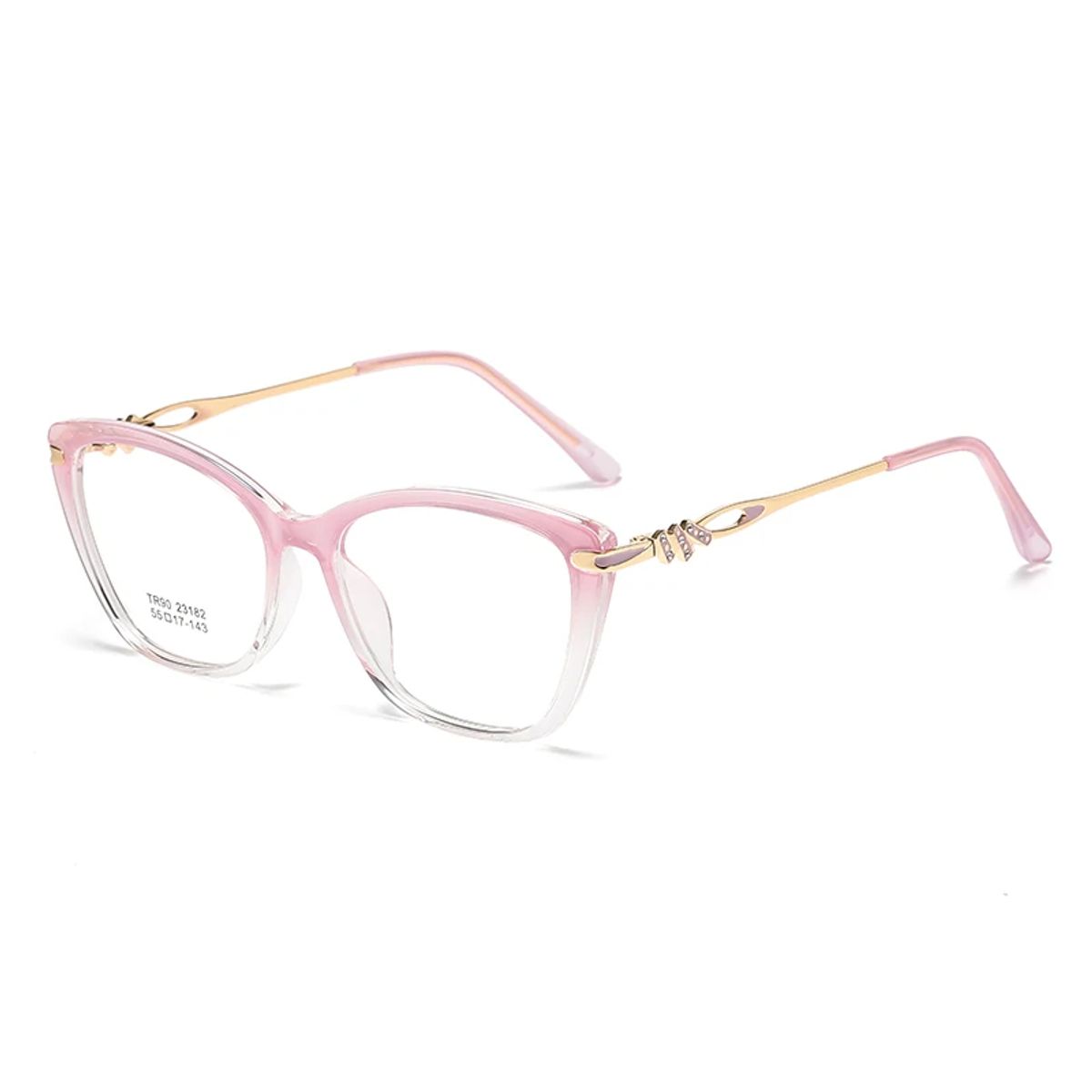 GENERICO - Gafas de moda Dama - Oscurecen en el sol - uso pantallas 23182 ROSA TRANSPARENTE
