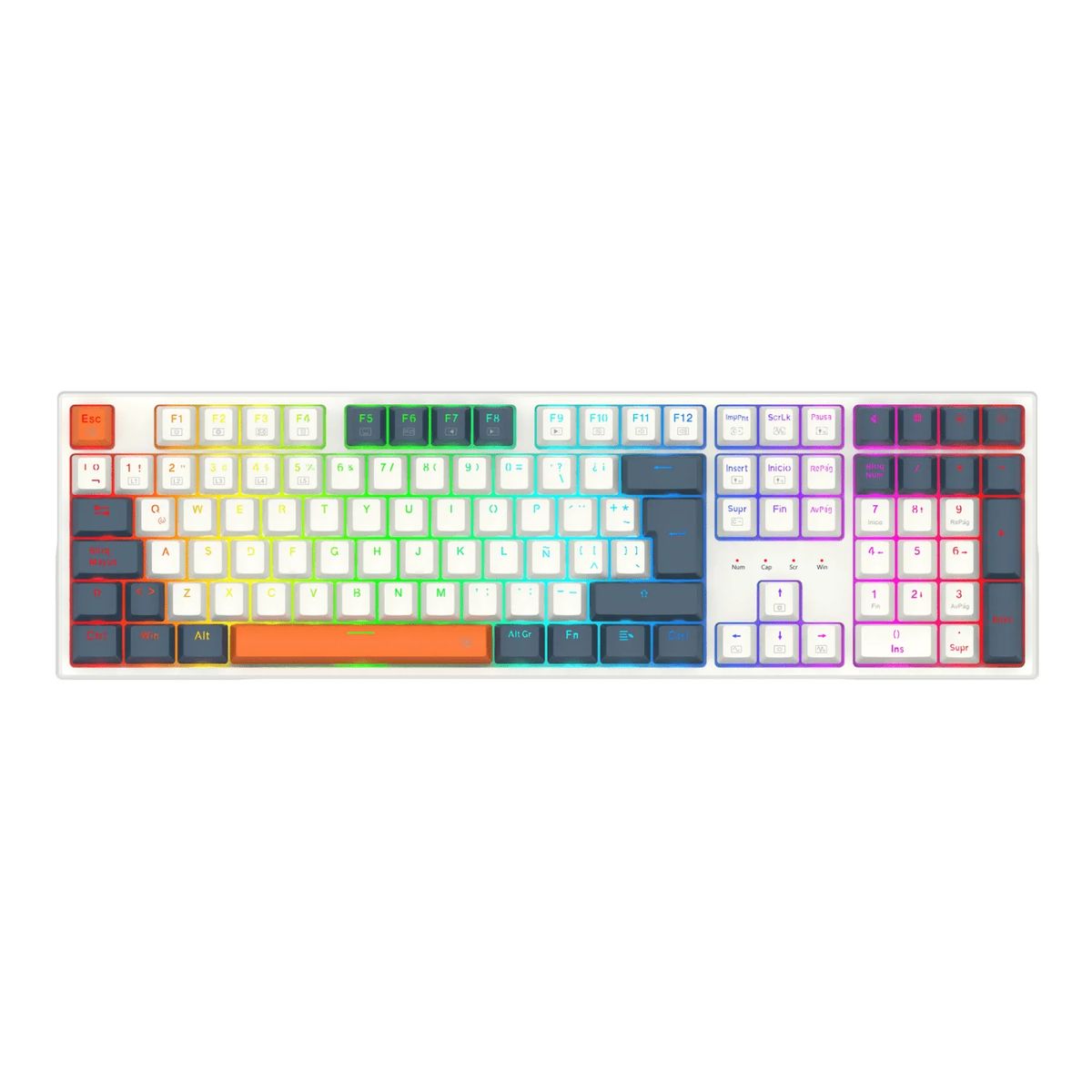 REDRAGON - Teclado Redragon Trundle K668wbo-Rgb-Sp Español