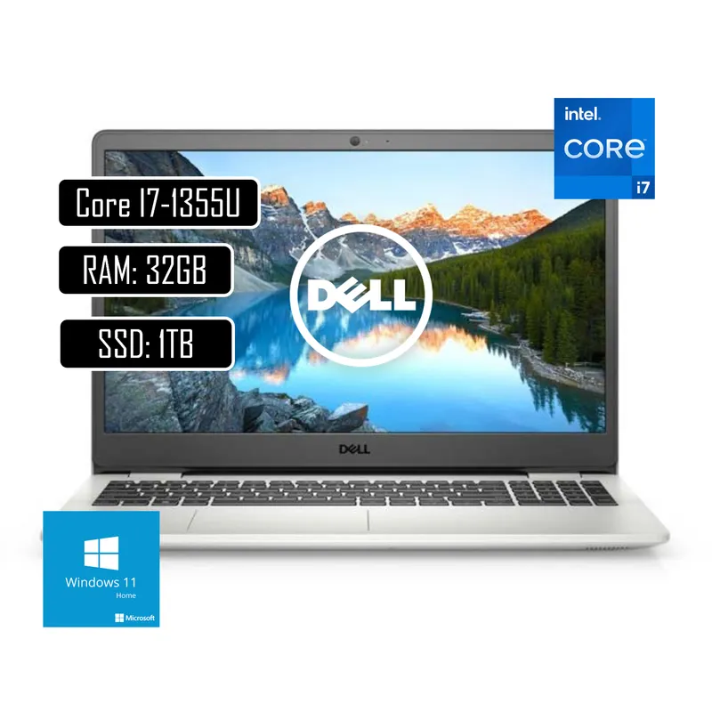 DELL - Portatil Dell Inspiron Intel Core i7-1355U Ram 32Gb SSD 1TB 15.6 WIN11 HOME