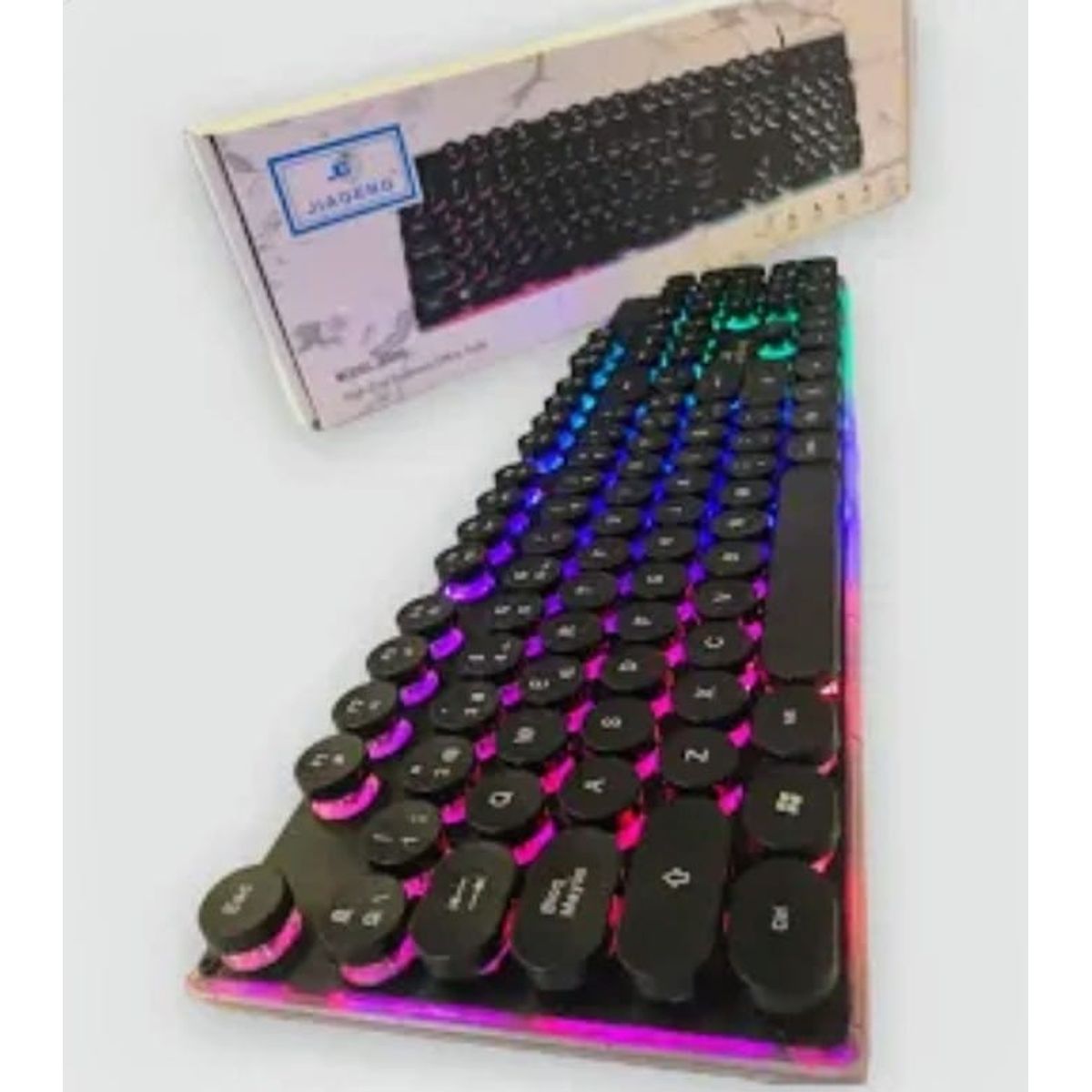 GENERICO - Teclado Mecánico Retroiluminado JIAGENG JG-665  RGB Gamer & Oficina