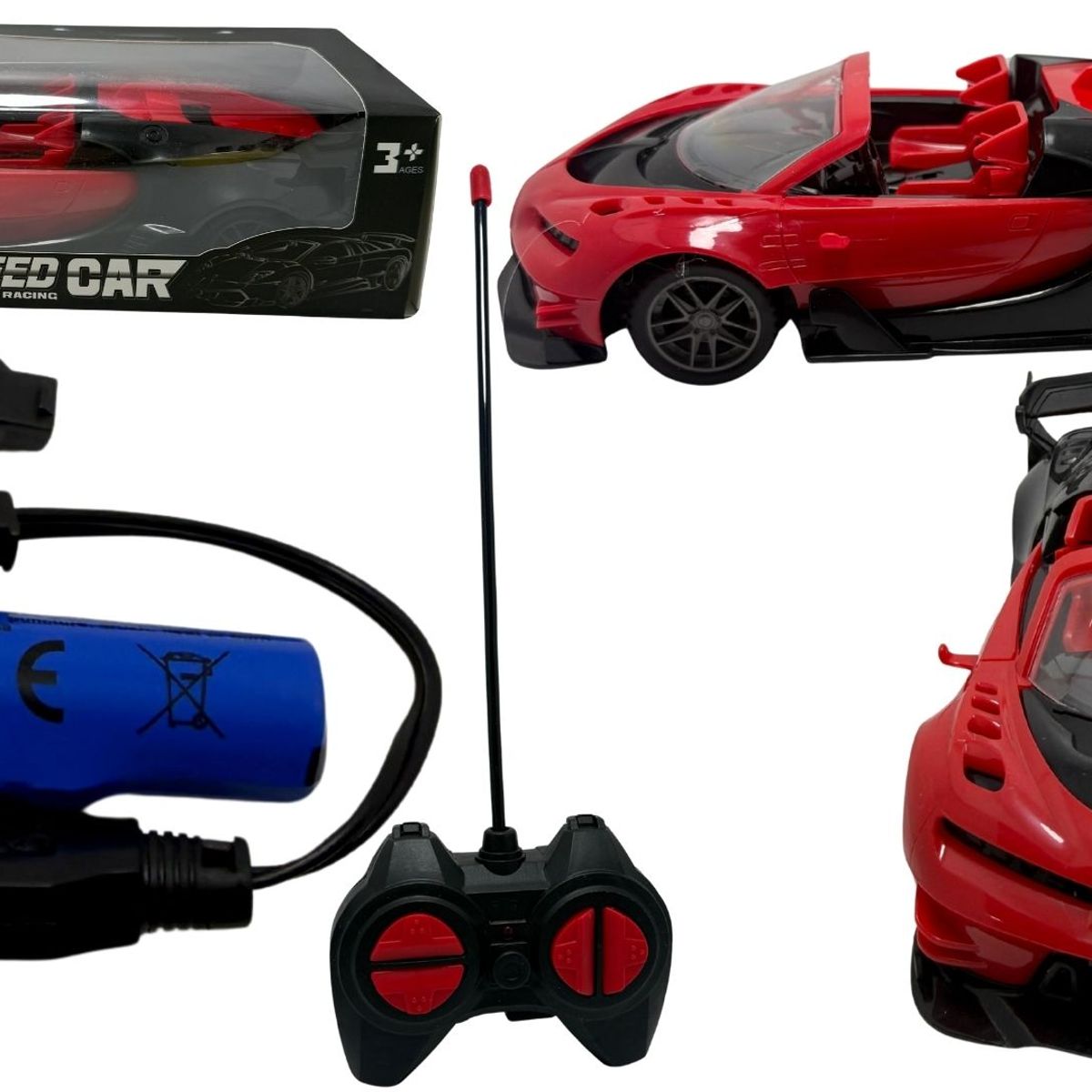 MAZUGI - Carro Descapotable Sport Pilas Recargables A Control Remoto