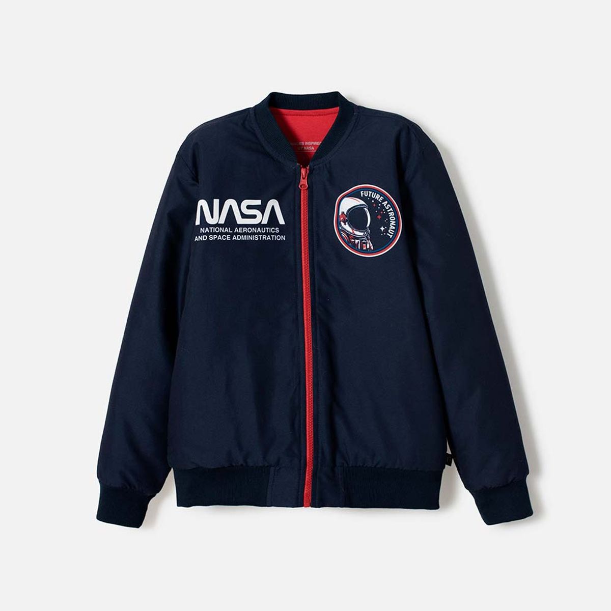 NASA - Chaqueta de la Nasa con cierre azul para niño