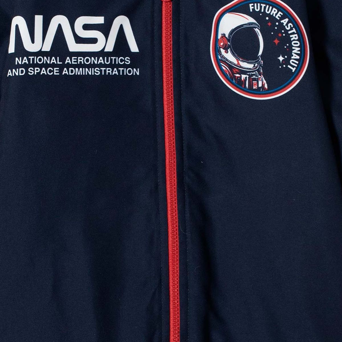 NASA - Chaqueta de la Nasa con cierre azul para niño