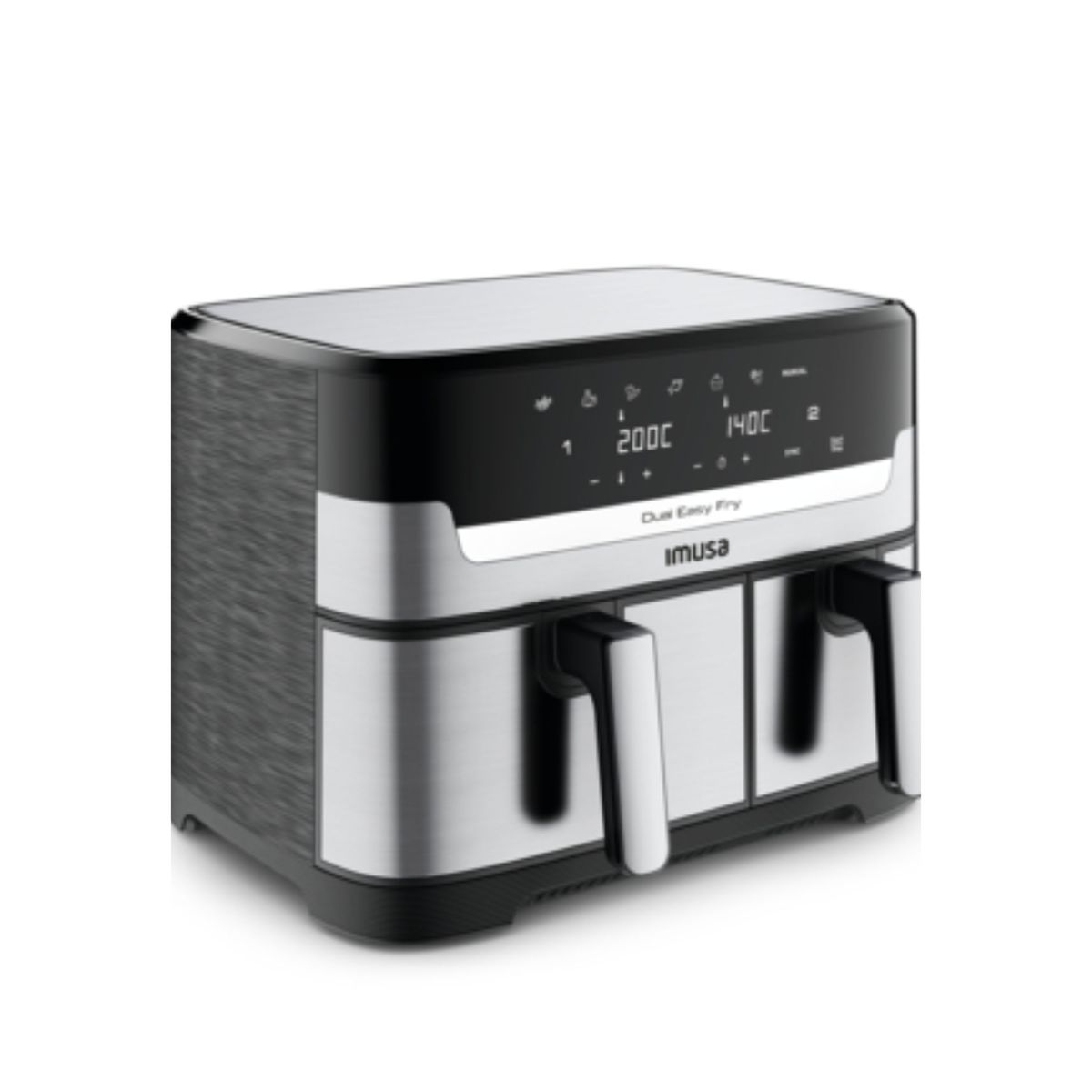 IMUSA - Freidora de aire Imusa Dual 8.3 Litros, doble canasta.