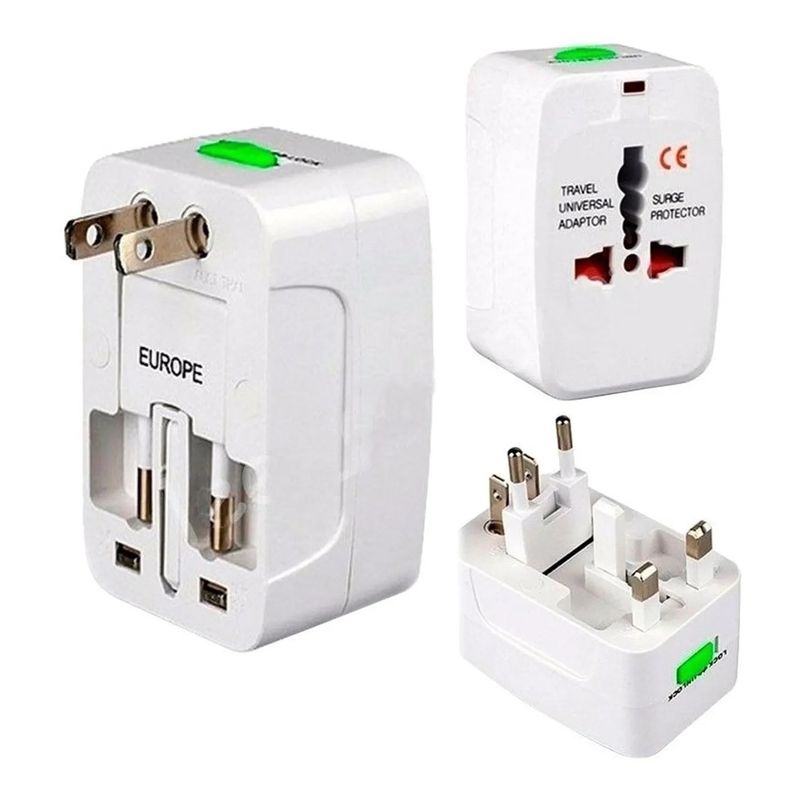 GENERICO - Toma Corriente Adaptador Eléctrico Universal Con Protección