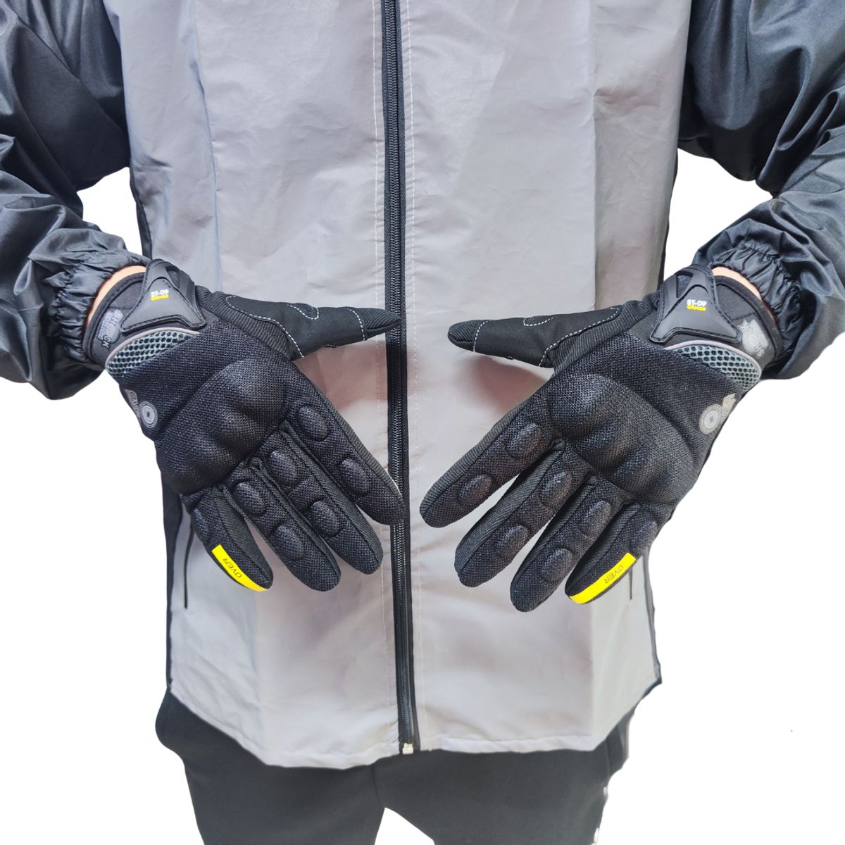 SPORT - Guantes Moto Térmicos Táctiles Con Protección Nudillos