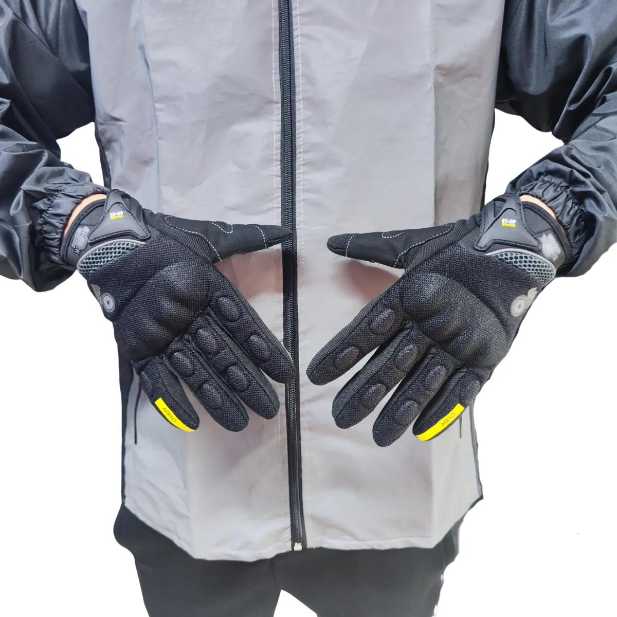 SPORT - Guantes Moto Térmicos Táctiles Con Protección Nudillos