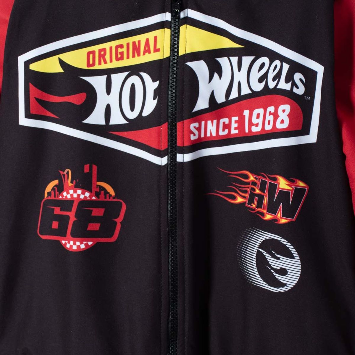 HOT WHEELS - Chaqueta de Hot Wheels con cierre multicolor para niño