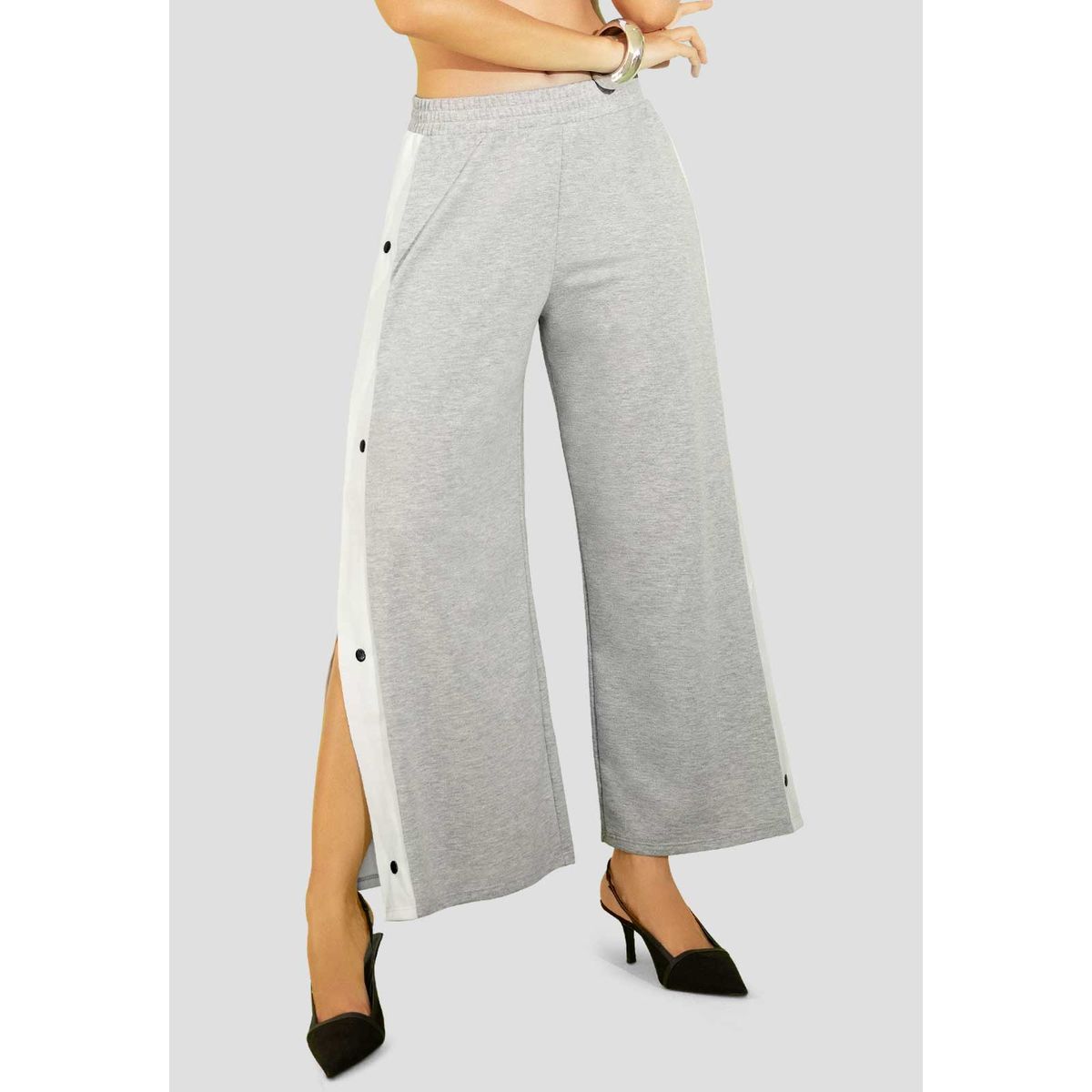 ATYPICAL - Pantalón Mujer Gris Jaspe Atypical 112603