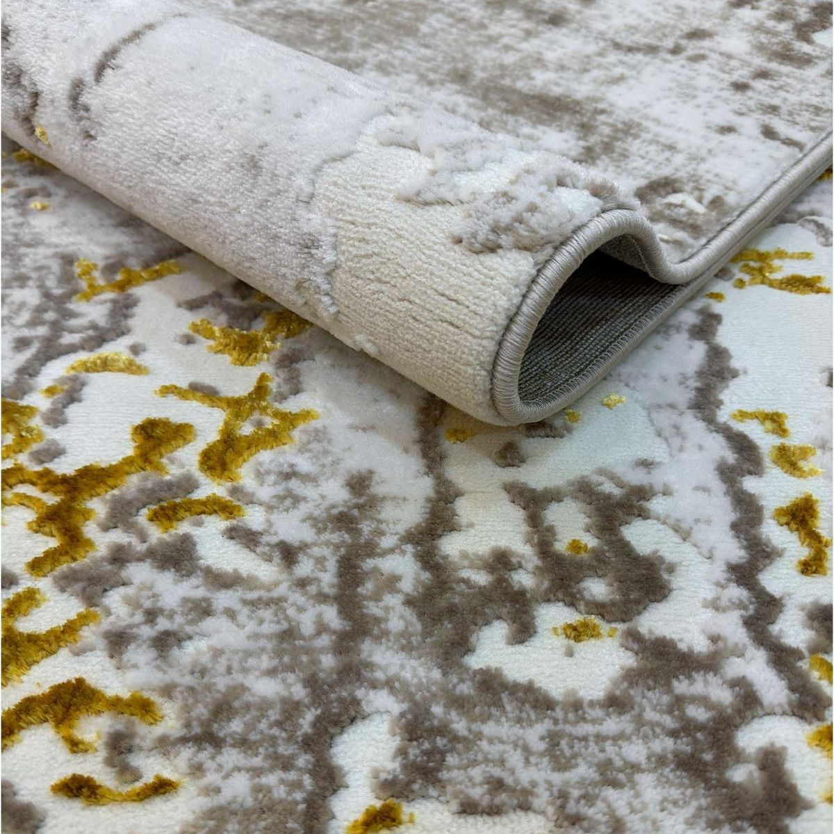 MITAPETE COM - Tapete Alfombra Camino Pie De Cama Turquia 80 X 150cms Beige Dorado