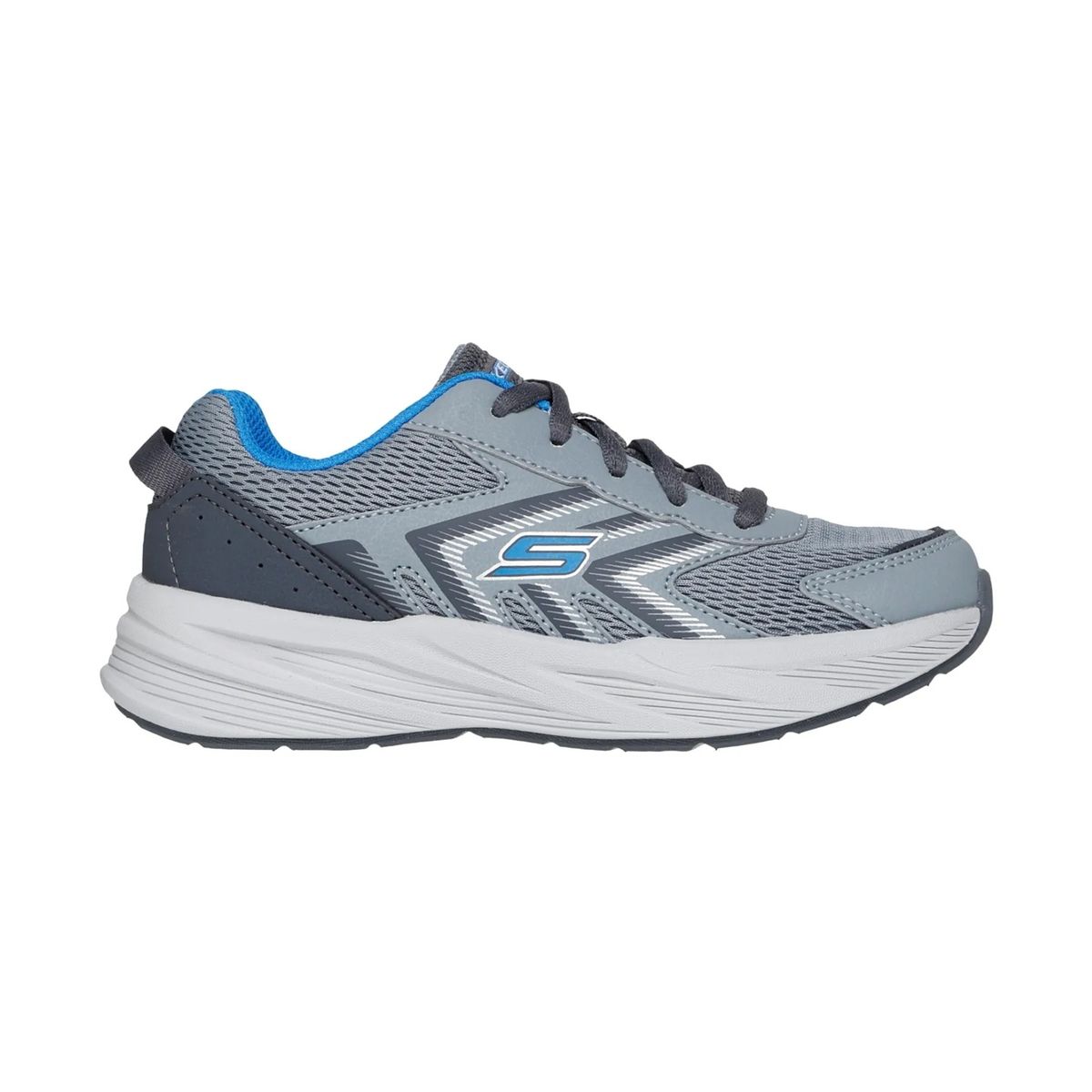 SKECHERS - Tenis Skechers Niño Microspec Tread 404116L-GYBL Gris Running