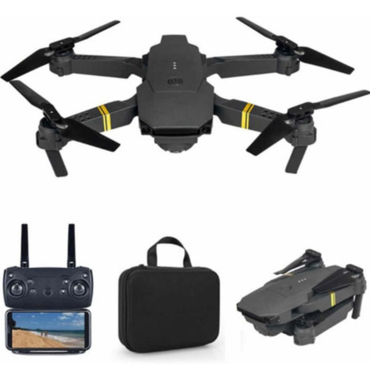 GENERICO - Drone E88 Pro Doble Cámara 720 P Original Con Estuche