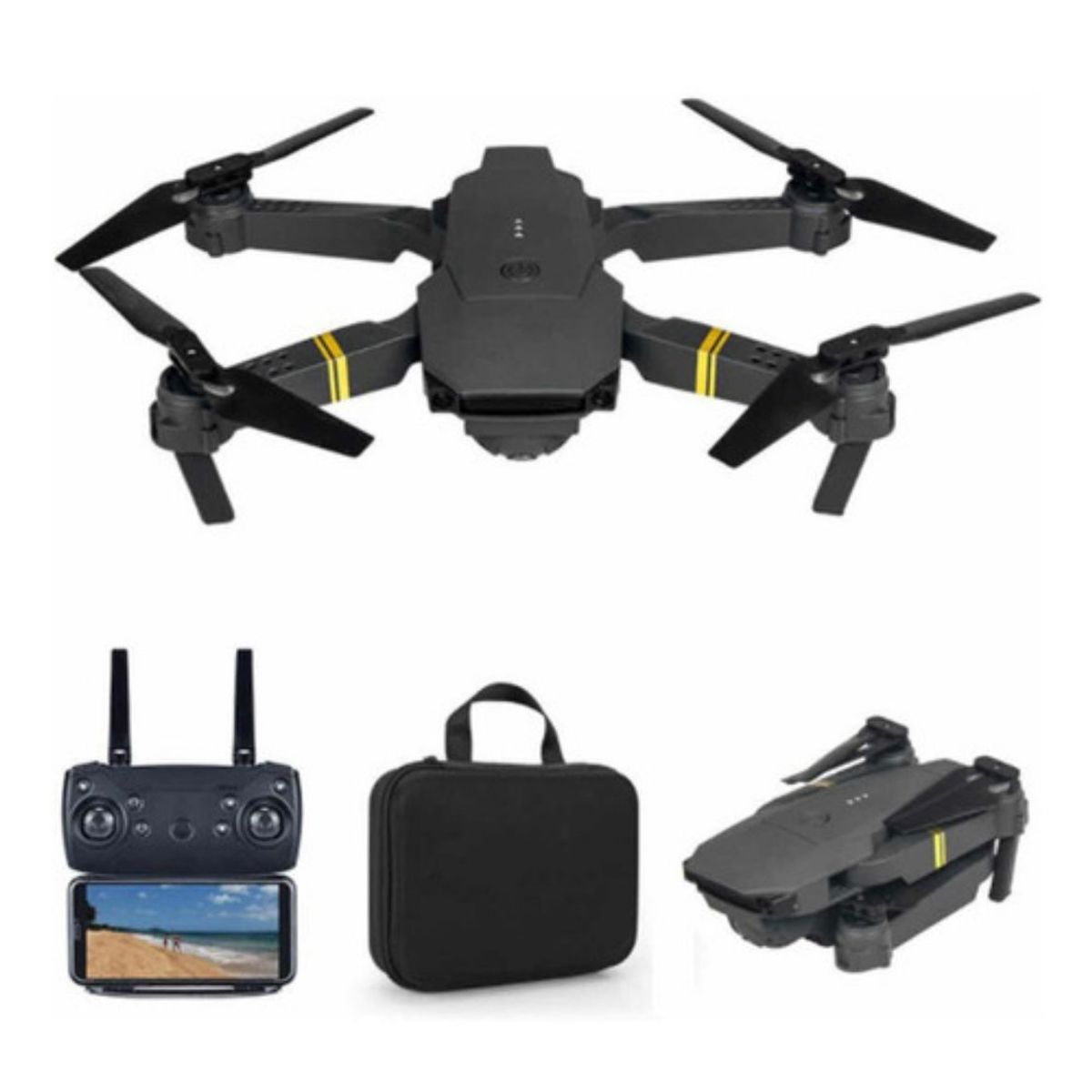 GENERICO - Drone E88 Pro Doble Cámara 720 P Original Con Estuche