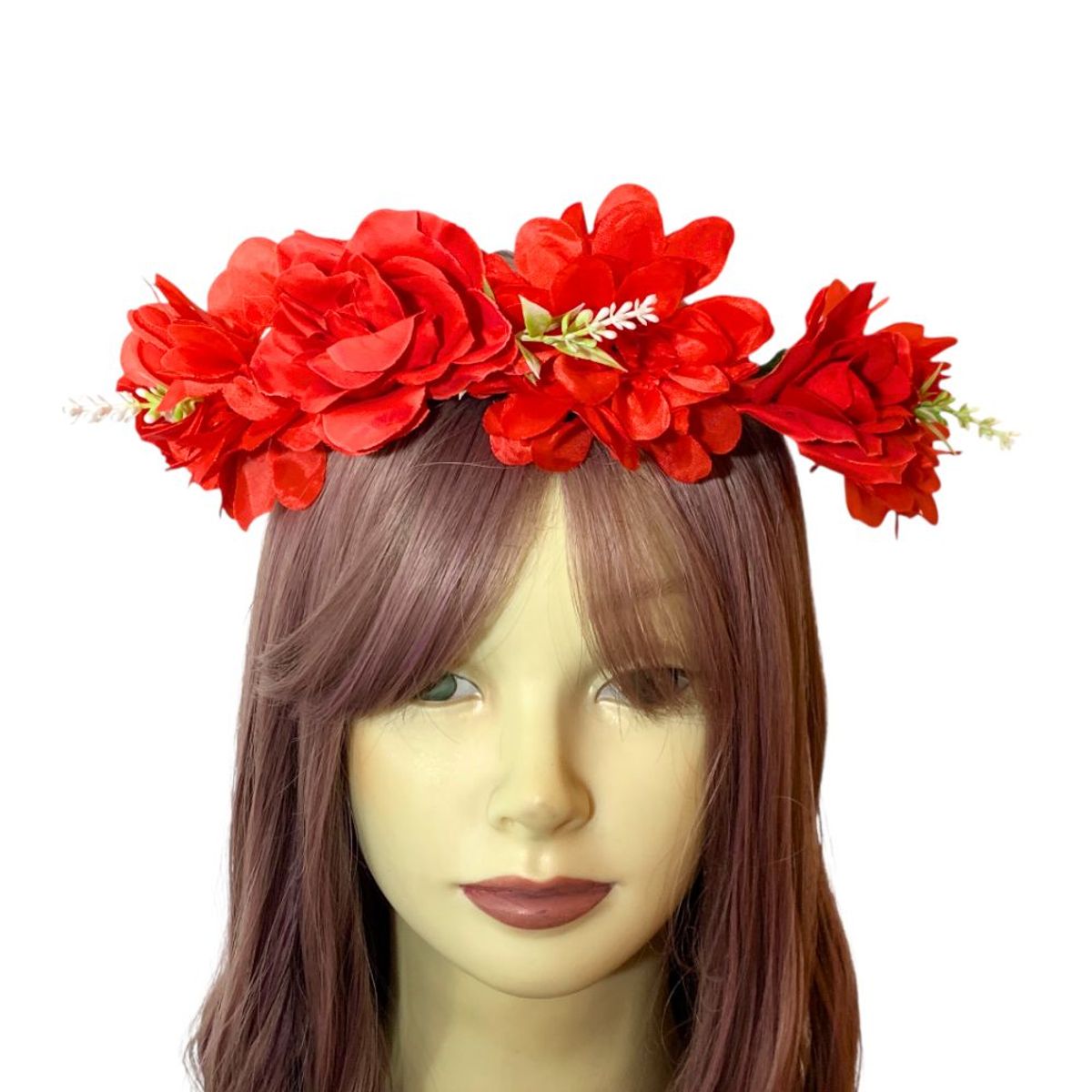 GENERICO - Balaca Corona De Flores Disfraz Catrina - Halloween