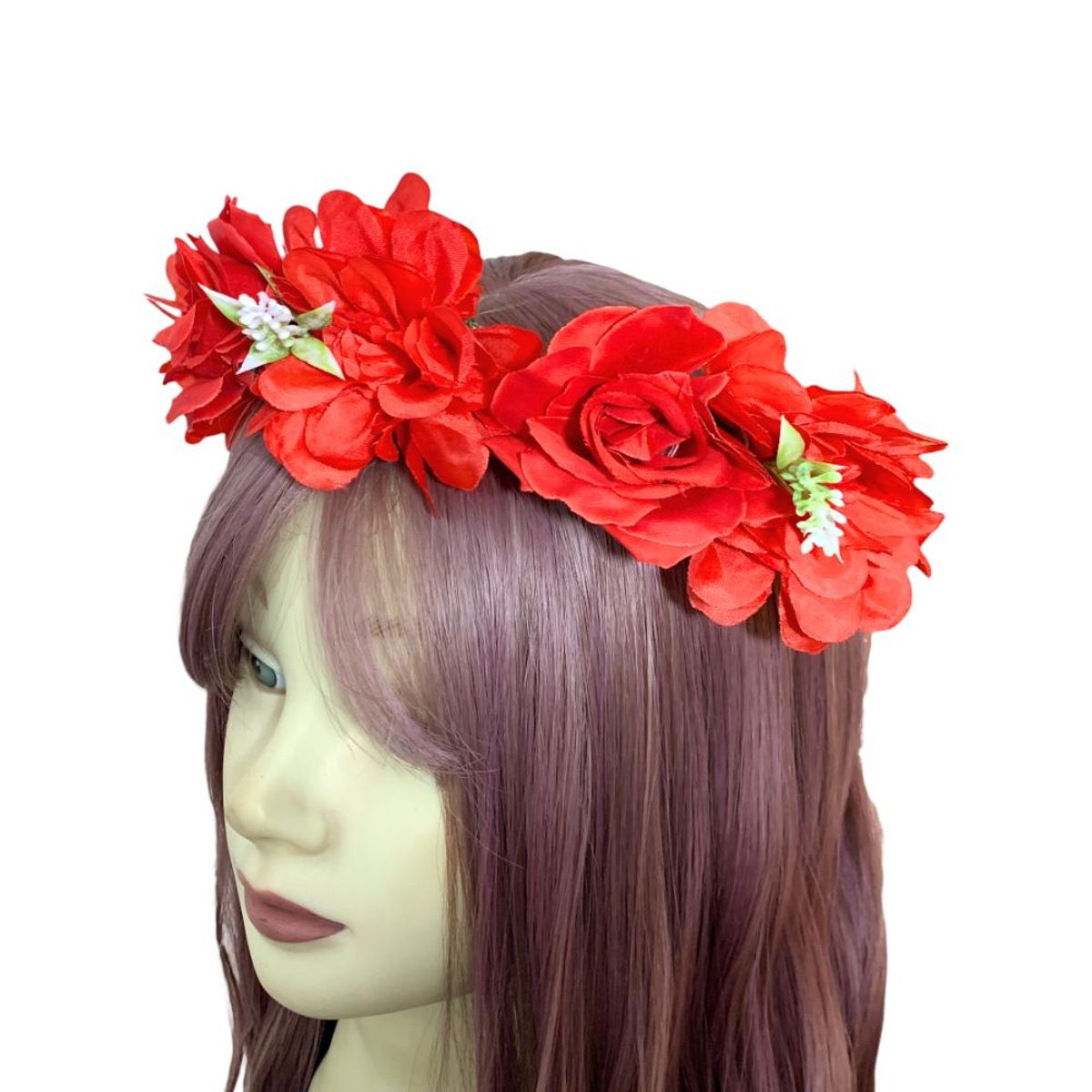 GENERICO - Balaca Corona De Flores Disfraz Catrina - Halloween