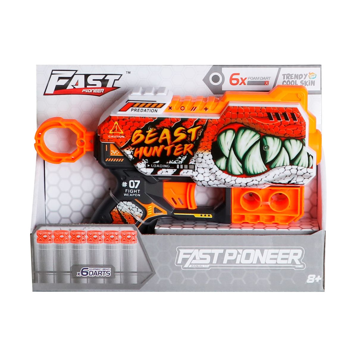 GENERICO - JUGUETE PISTOLA DE 6 DARDOS-BEAST HUNTER