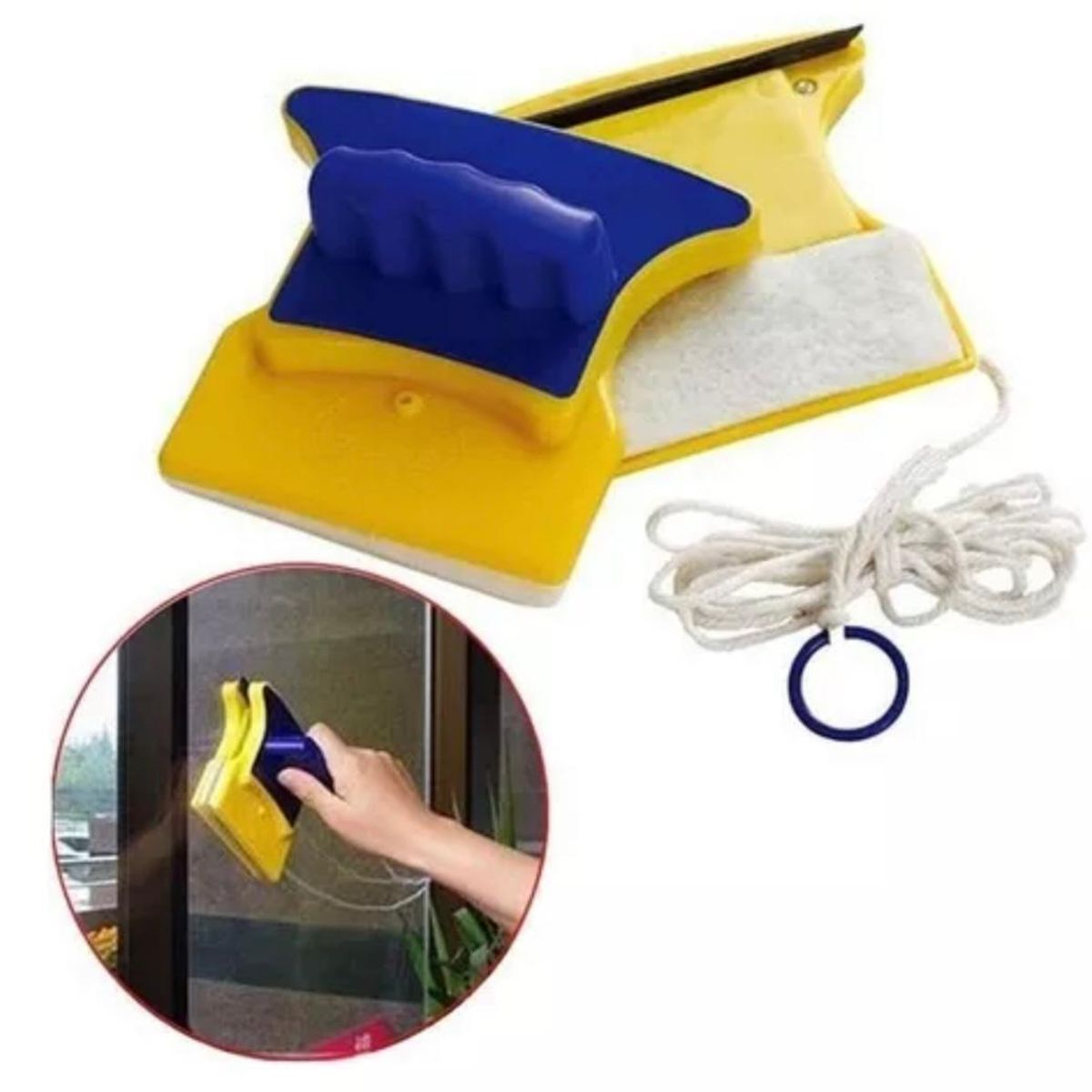 HOME - Limpia Vidrios Magnetico Facil Limpiador Ventanas