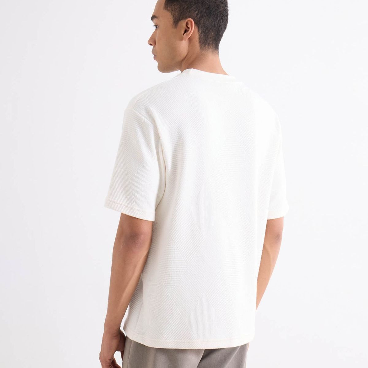 SEVEN SEVEN - Camiseta Para Hombre Manga Corta Cuello Redondo Color Marfil Marca Seven Seven #45092792