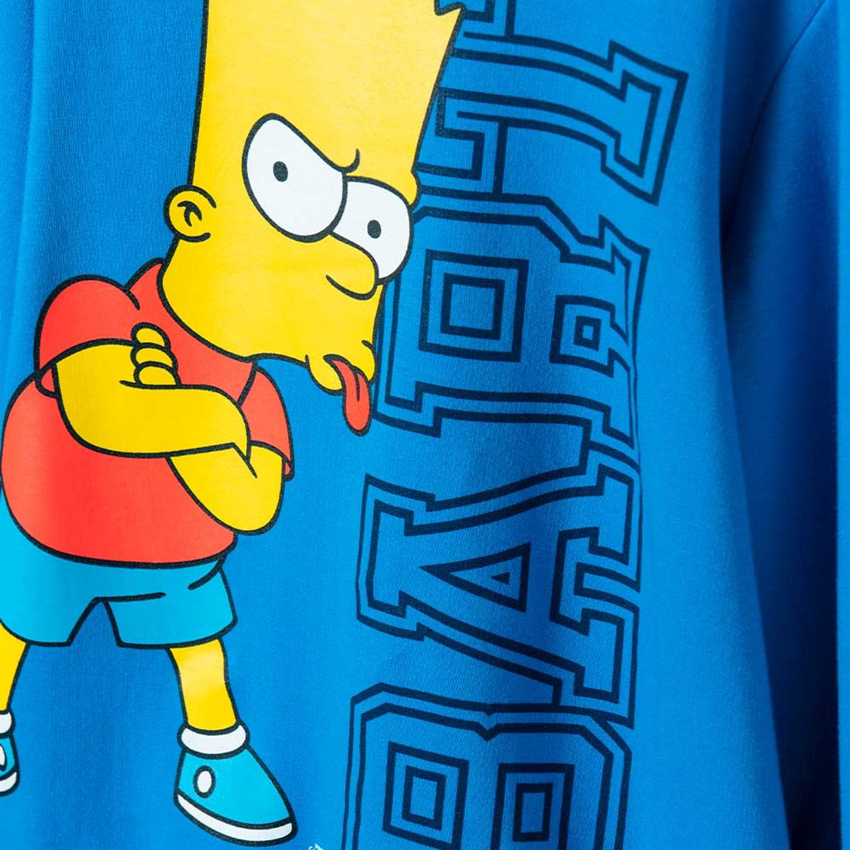 DISNEY - Buzo de Bart Simpson cerrado azul para niño