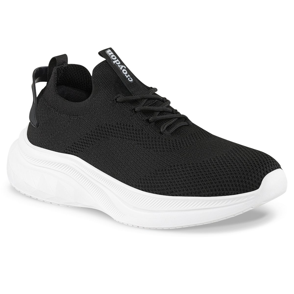 CROYDON - Tenis para Caminar Sonivo Negro-Blanco Croydon para Hombre