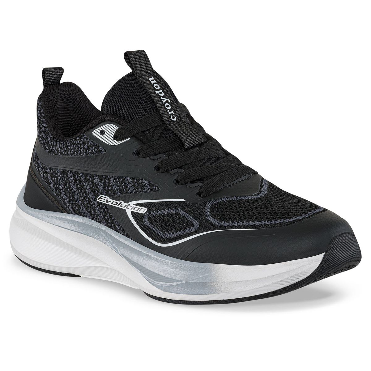 CROYDON - Tenis Running Naki Negro-Gris Croydon para Mujer