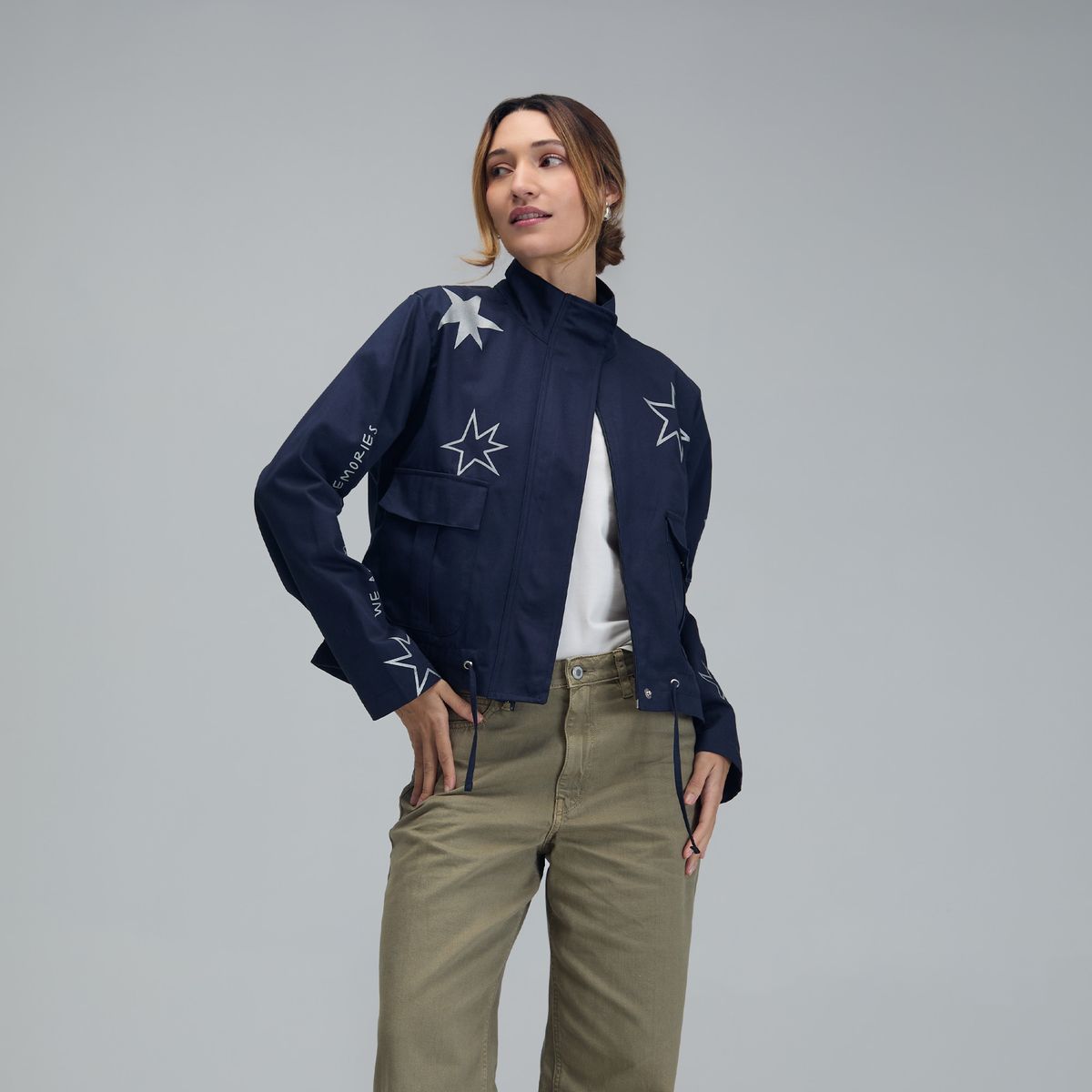 JULIANA SANCHEZ - Chaqueta Somos recuerdos - Azul