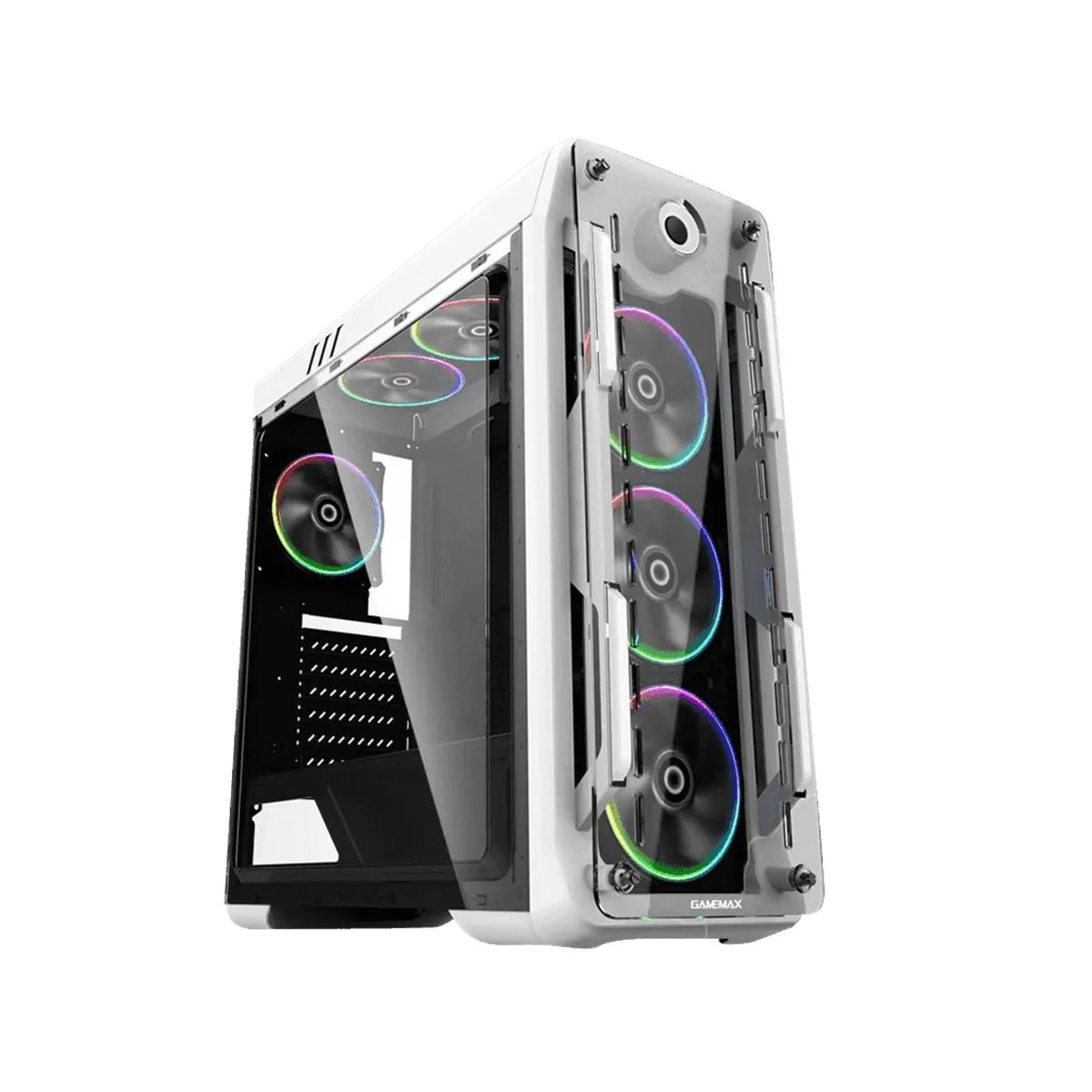 GAMEMAX - Chasis Gamemax Paladin White vidrio templado