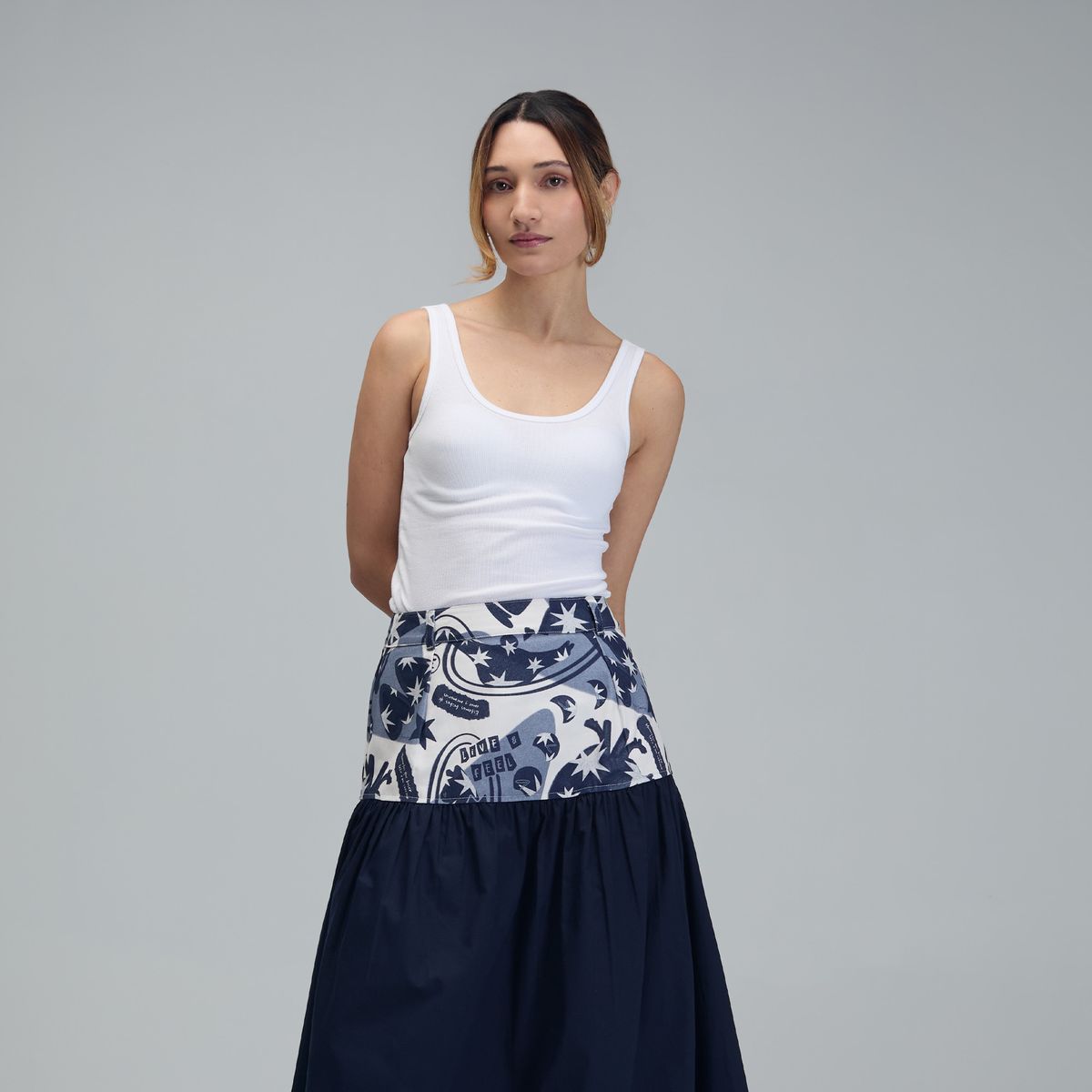 JULIANA SANCHEZ - Falda Live & feel - Azul