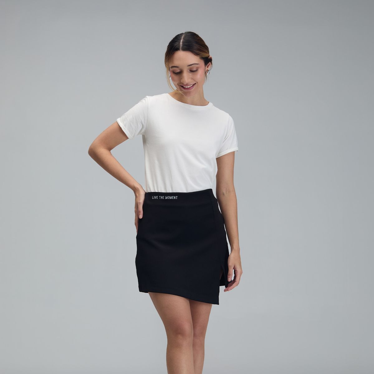 JULIANA SANCHEZ - Falda Moment - Negro