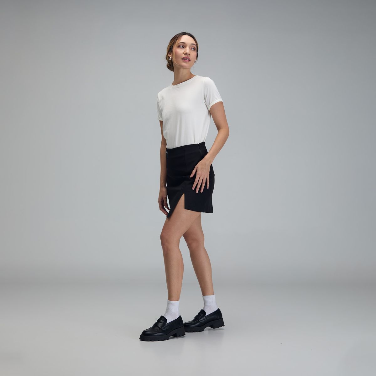 JULIANA SANCHEZ - Falda Moment - Negro