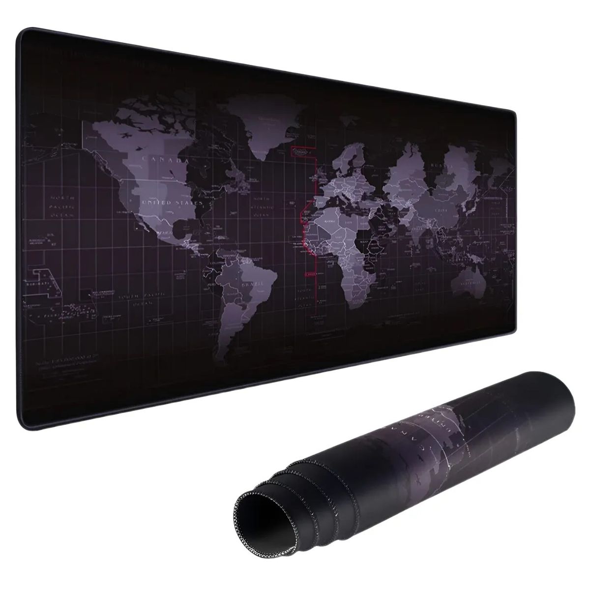 GENERAL - Alfombrilla Mouse Pad Escritorio Antideslizante 40x89 cm Mapamundi