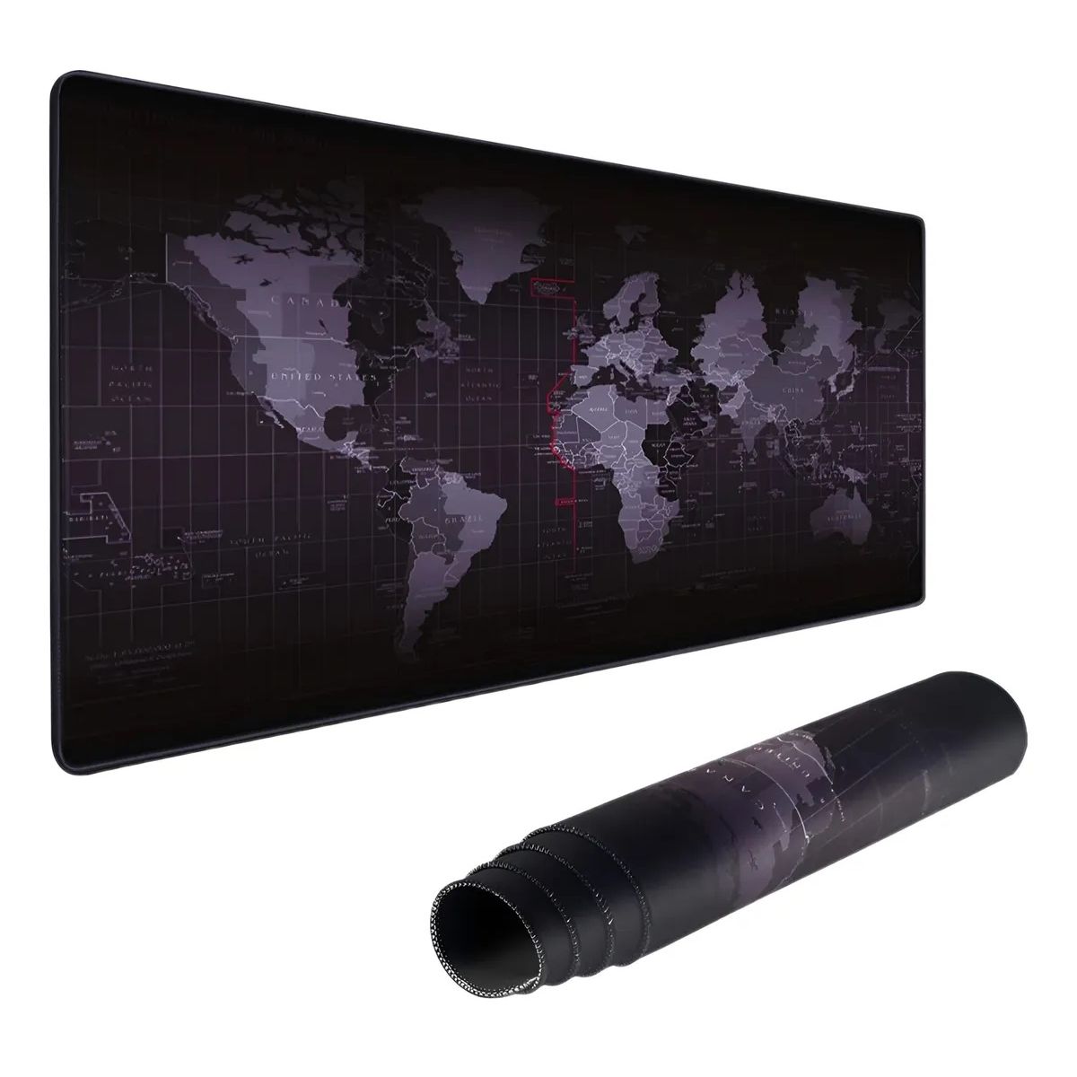 GENERAL - Alfombrilla Mouse Pad Escritorio Antideslizante 40x89 cm Mapamundi