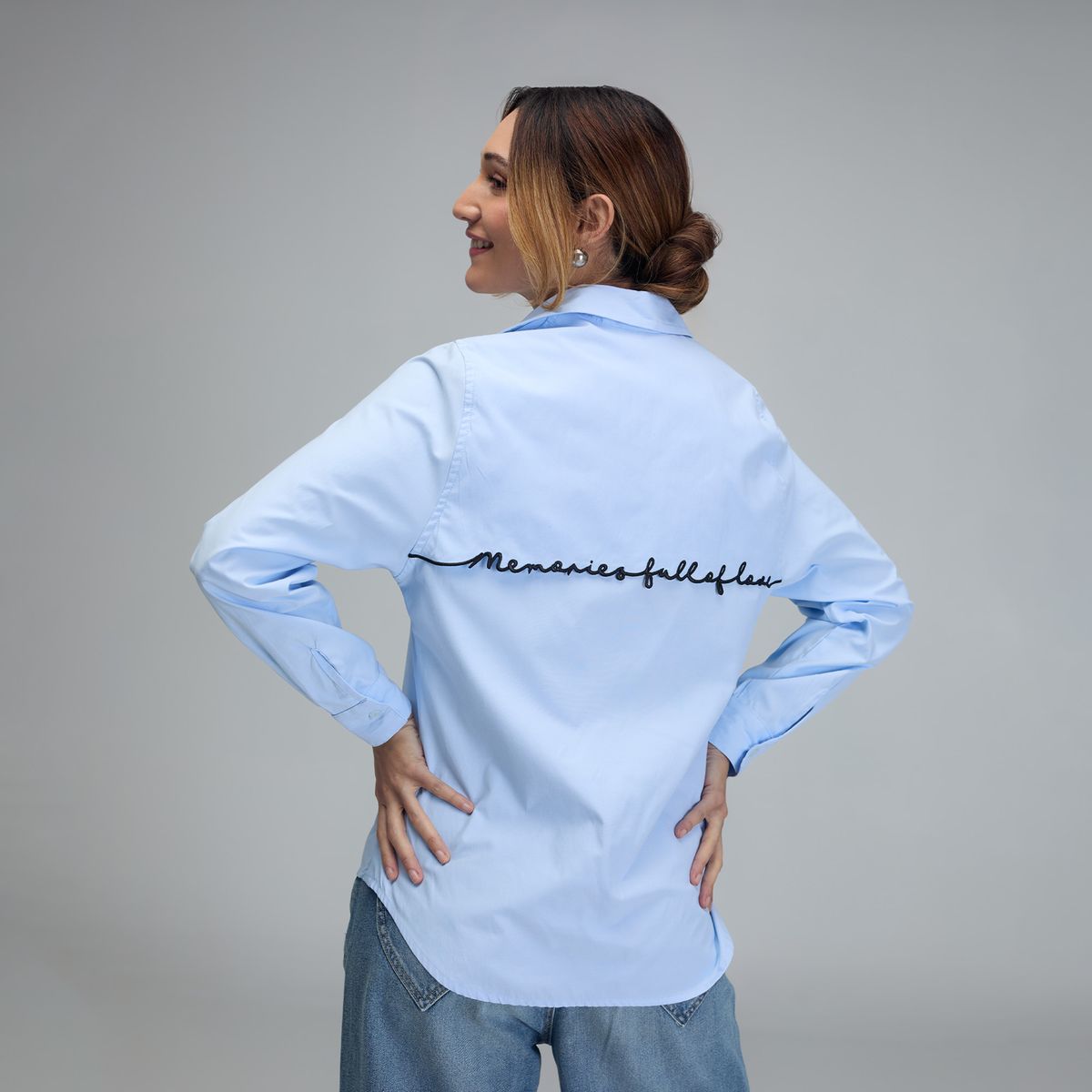 JULIANA SANCHEZ - Camisa Memories - Azul