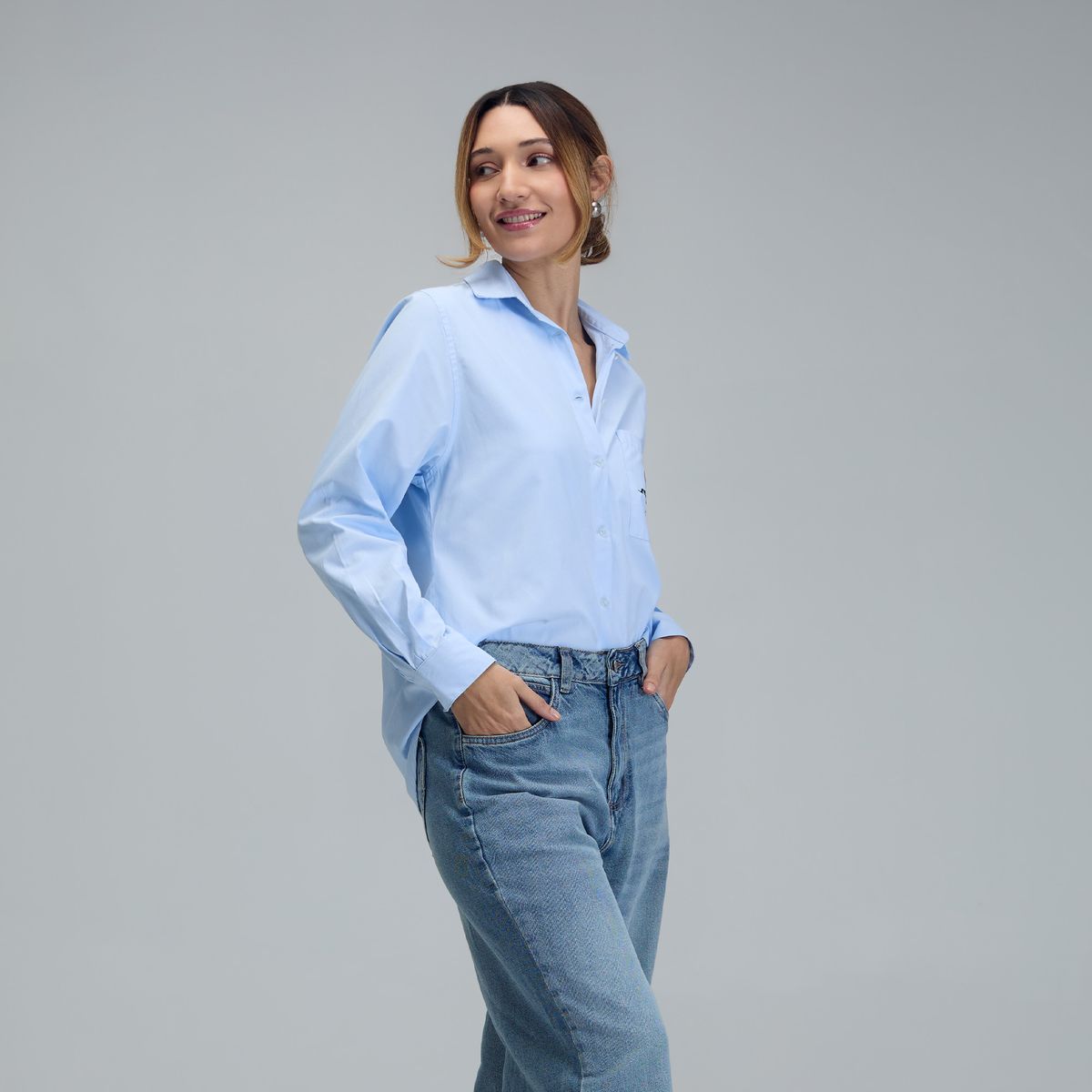 JULIANA SANCHEZ - Camisa Memories - Azul