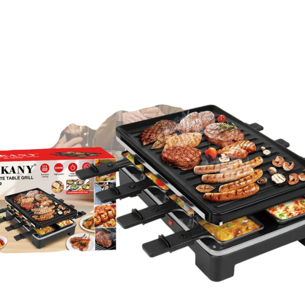 SOKANY - Plancha Eléctrica Multifuncional Sokany