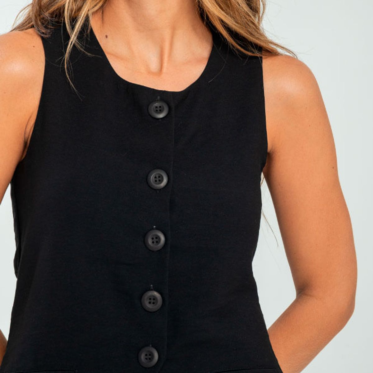 RAGGED - Chaleco nholan Negro Ragged